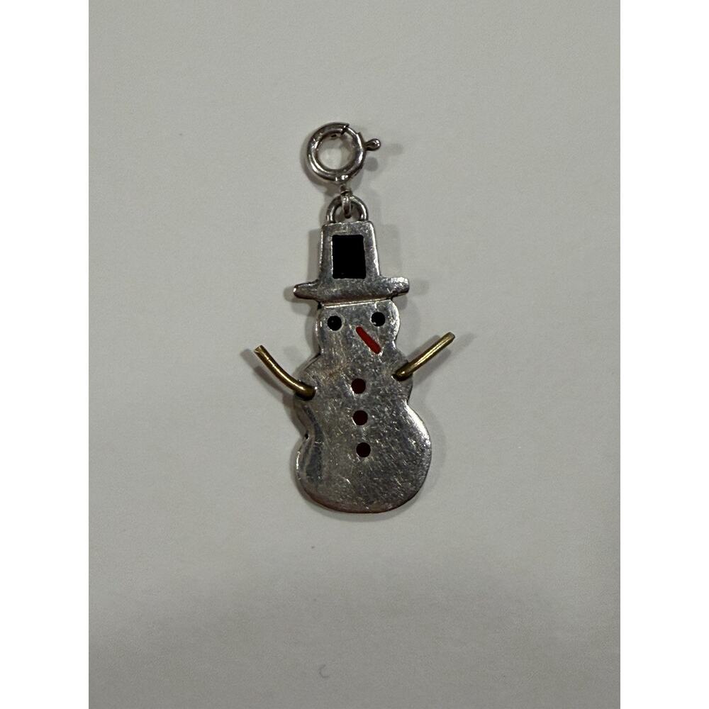 Ann and Jane Harvey Mexico Sterling Silver 925 Charm Snowman 2.5 Grams